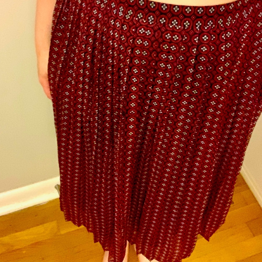 Banana Republic Pleated Midi Skirt